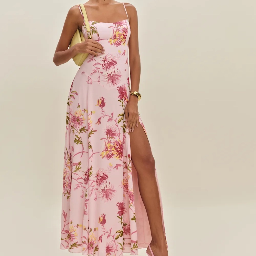Reformation Bea Dress Pink - Size 10